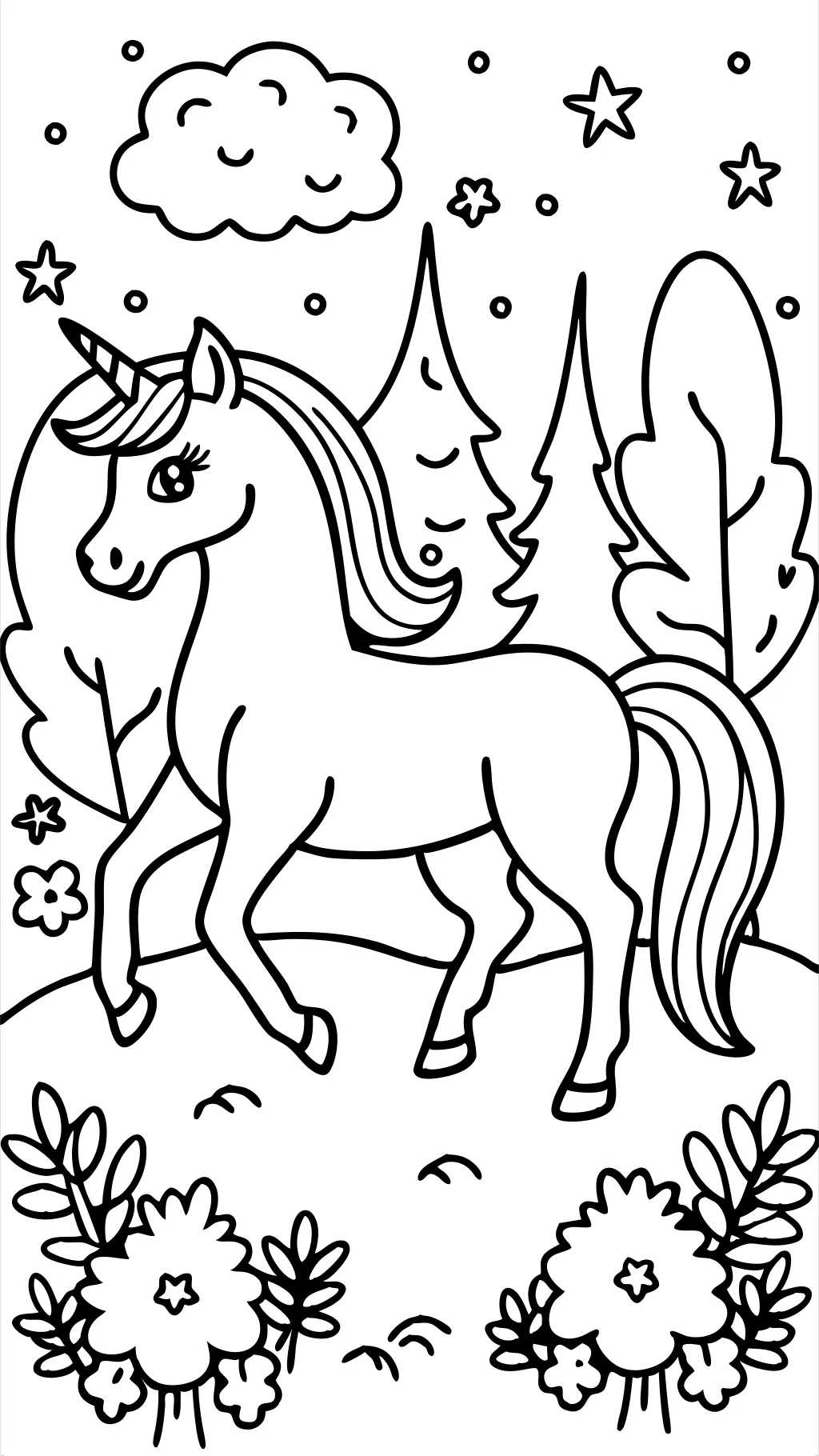 coloring unicorn pages